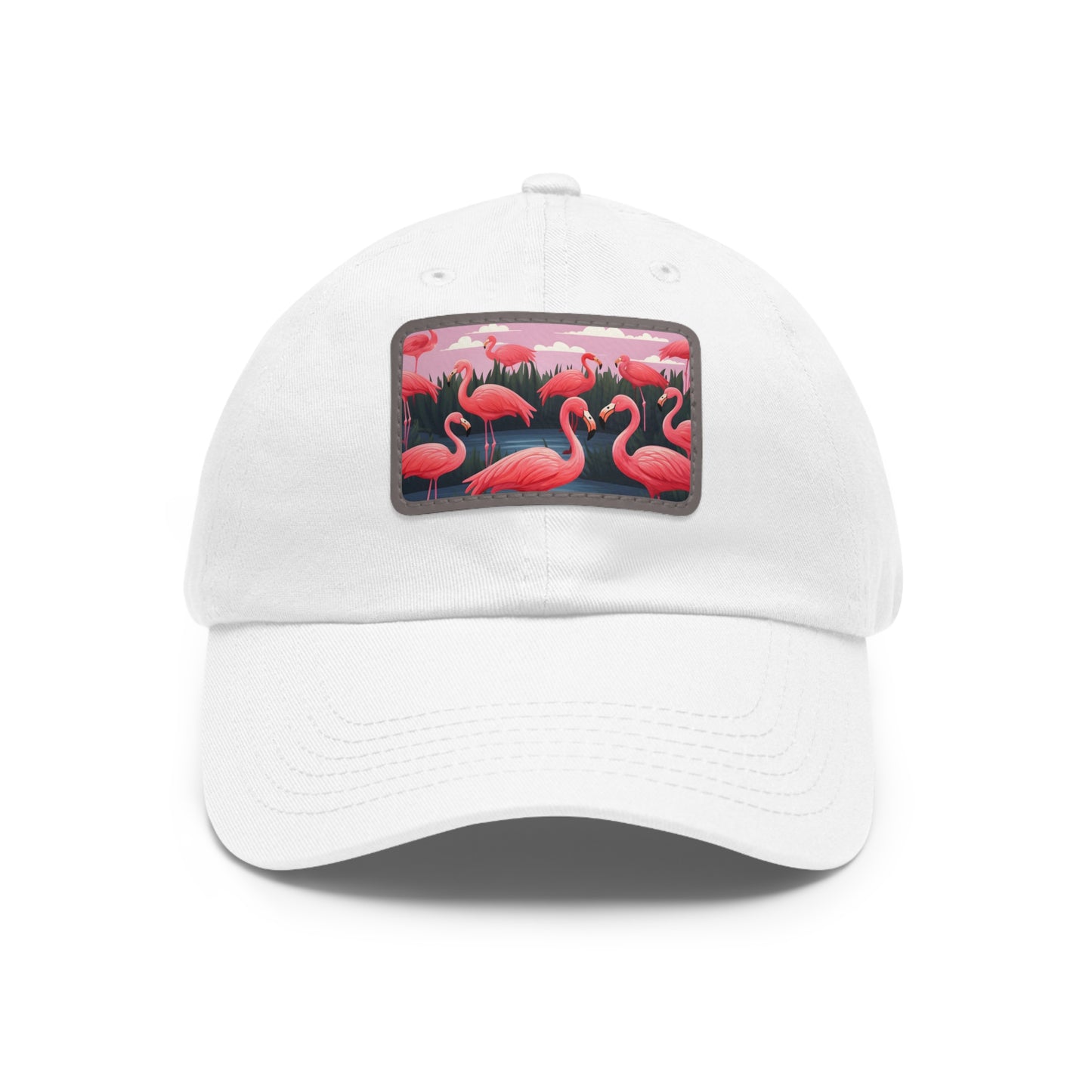 Flamboyant Flamingo Print Baseball Cap