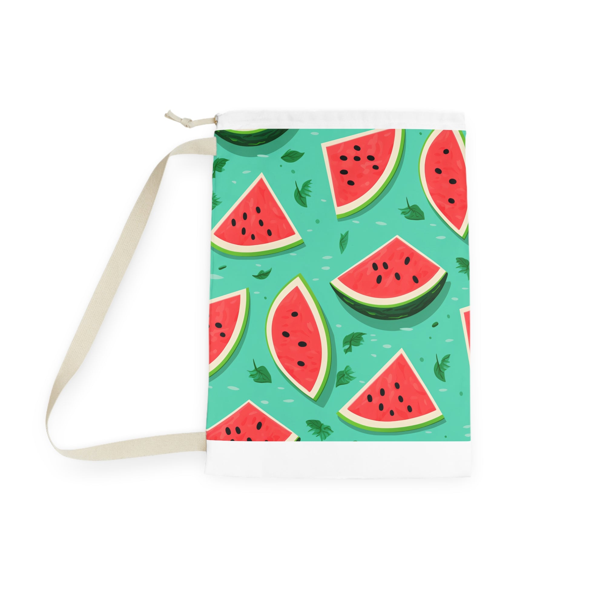 Bacano Go Watermelon Laundry Bag - Vibrant Hawaiian style with tropical flair for laundry game upgrade.