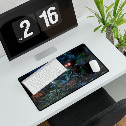 Robot Tending Starlight Garden — XL & XXL Desk Mat — Product Detail View 7