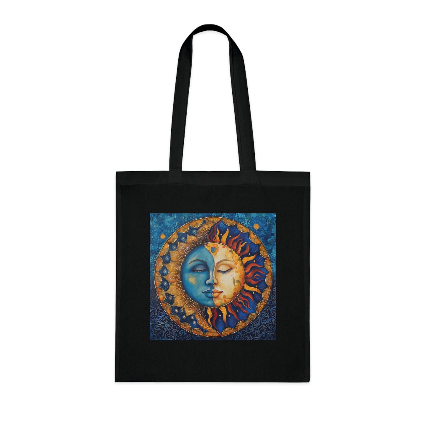 Sun & Moon Mandala Tote Bag