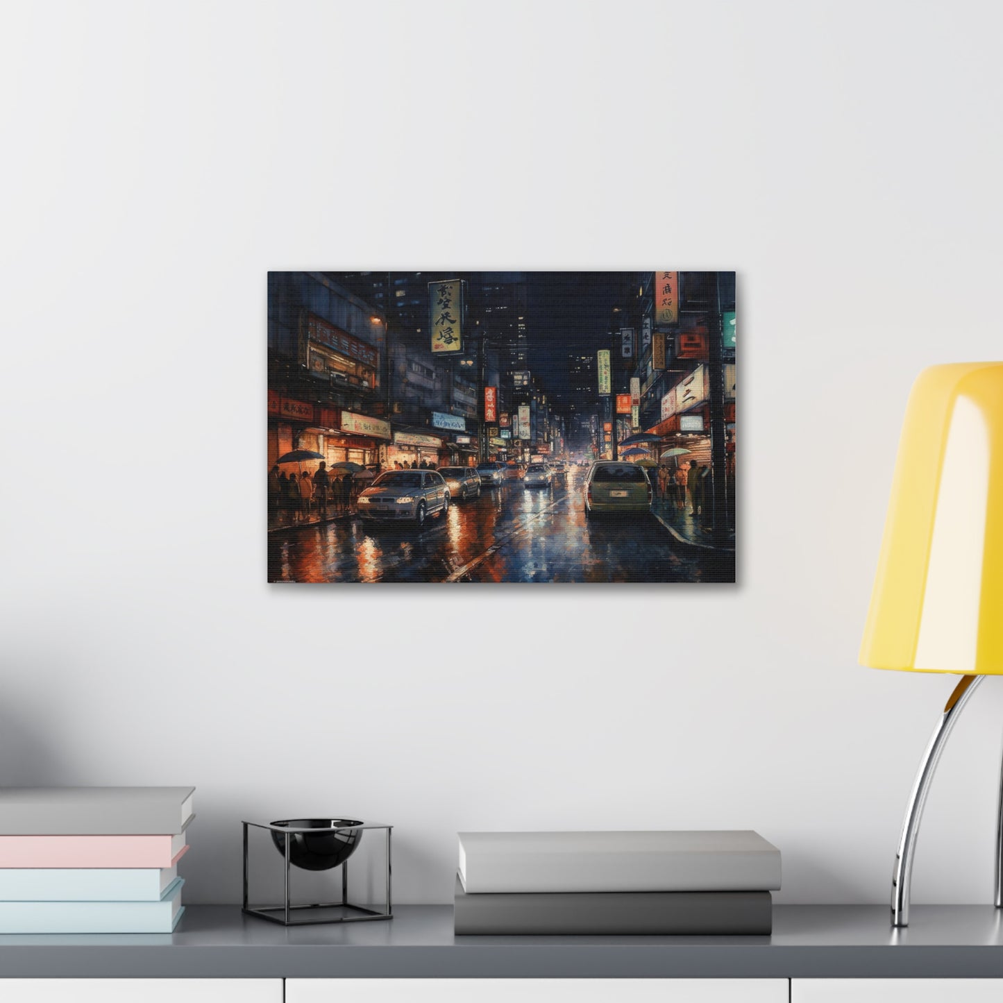 Tokyo Night Skyline Canvas