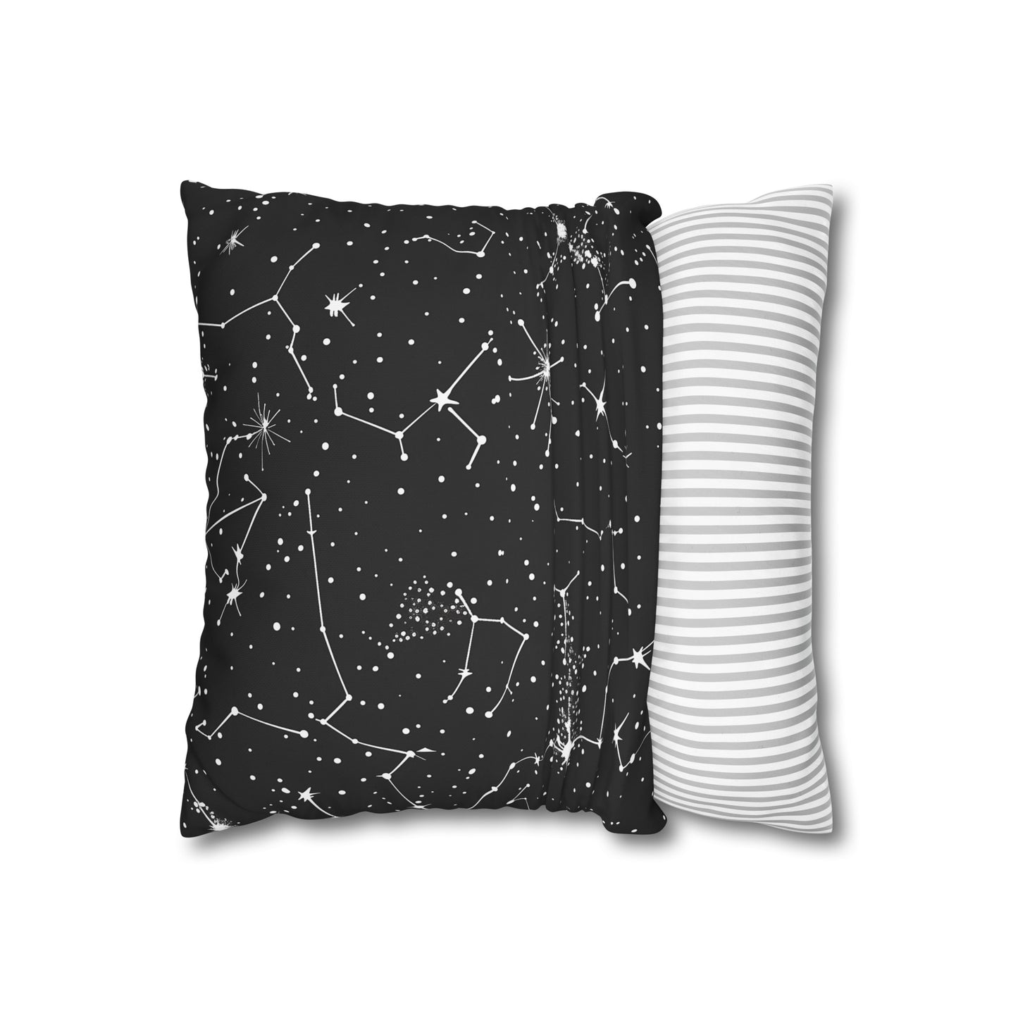 "Starry Night Pillow Case - Constellation Stars seamless pattern adds magic to your bedroom decor"