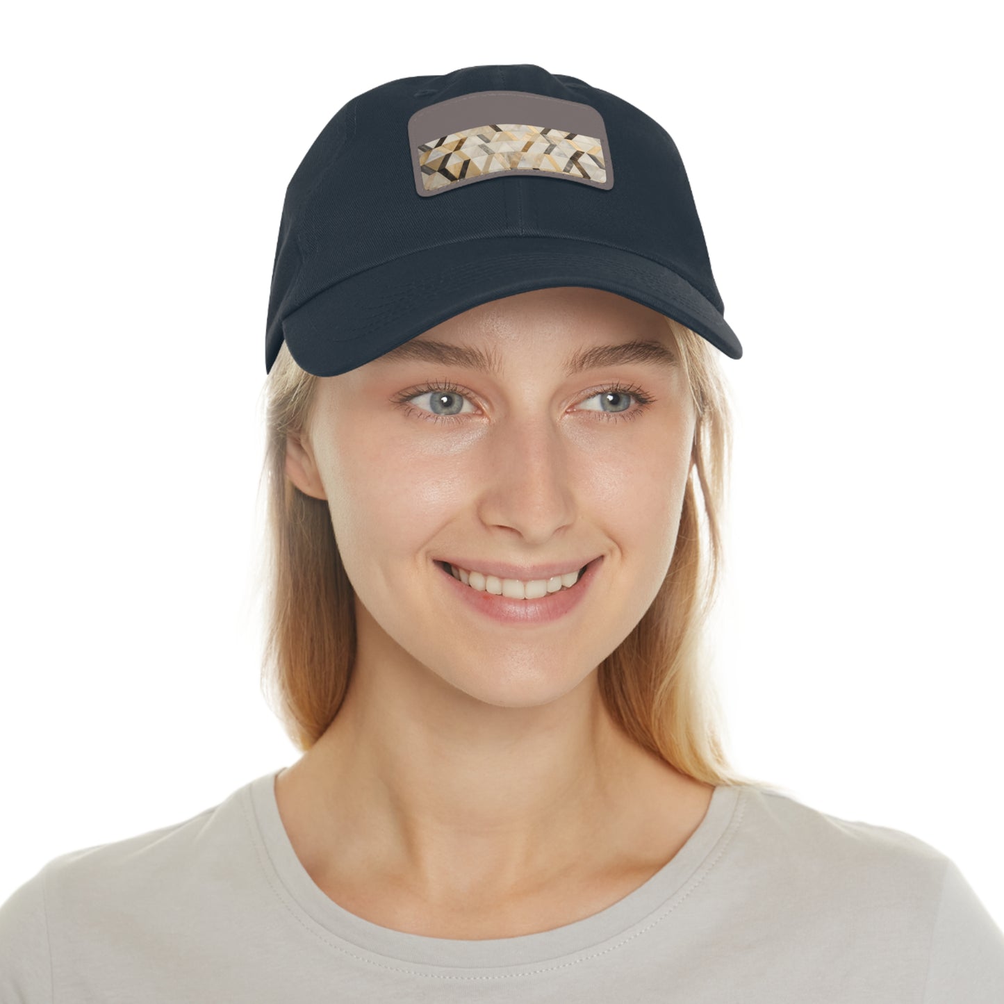 Golden Cream Kilim Chic Baseball Cap