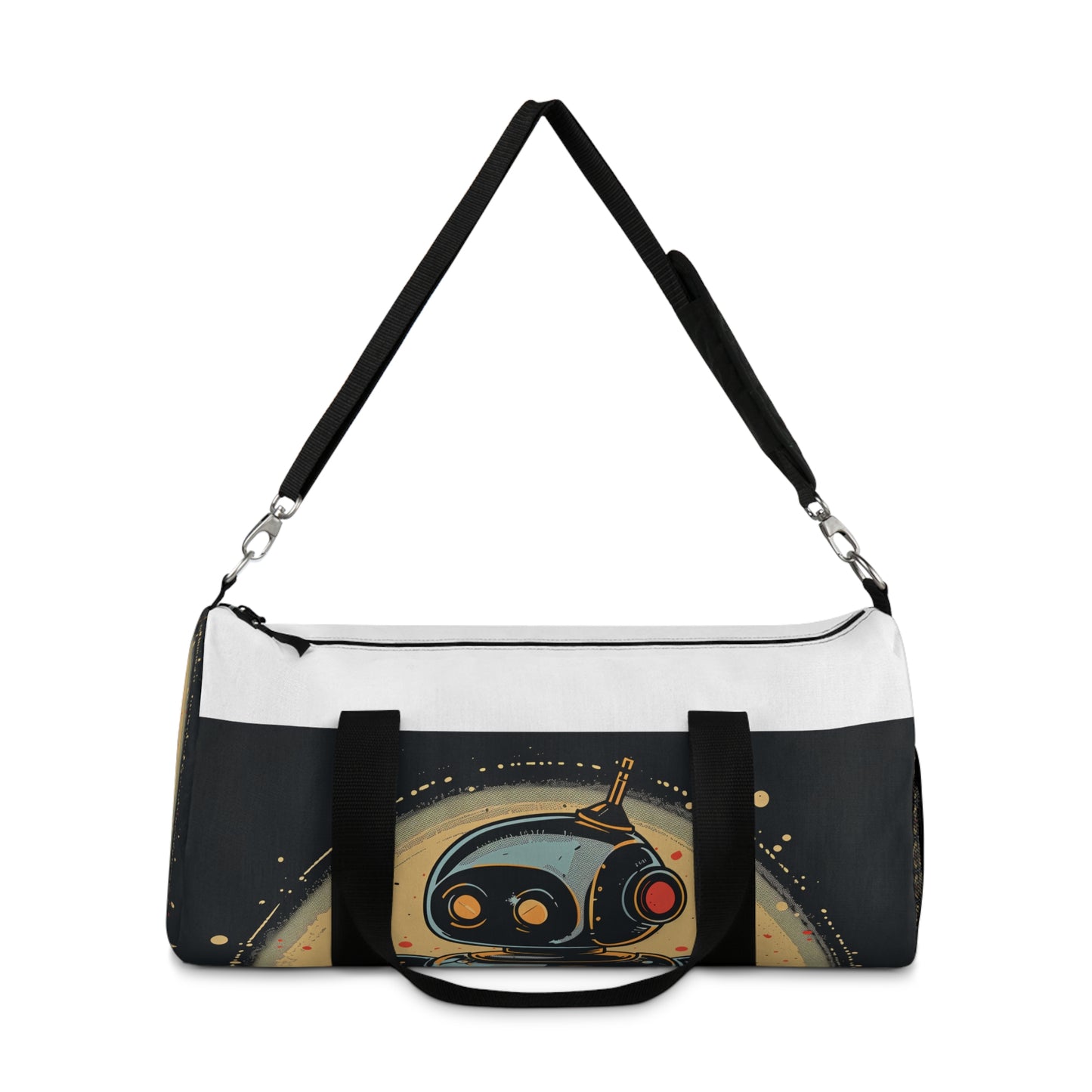 Robot Heart Retro Duffel Bag