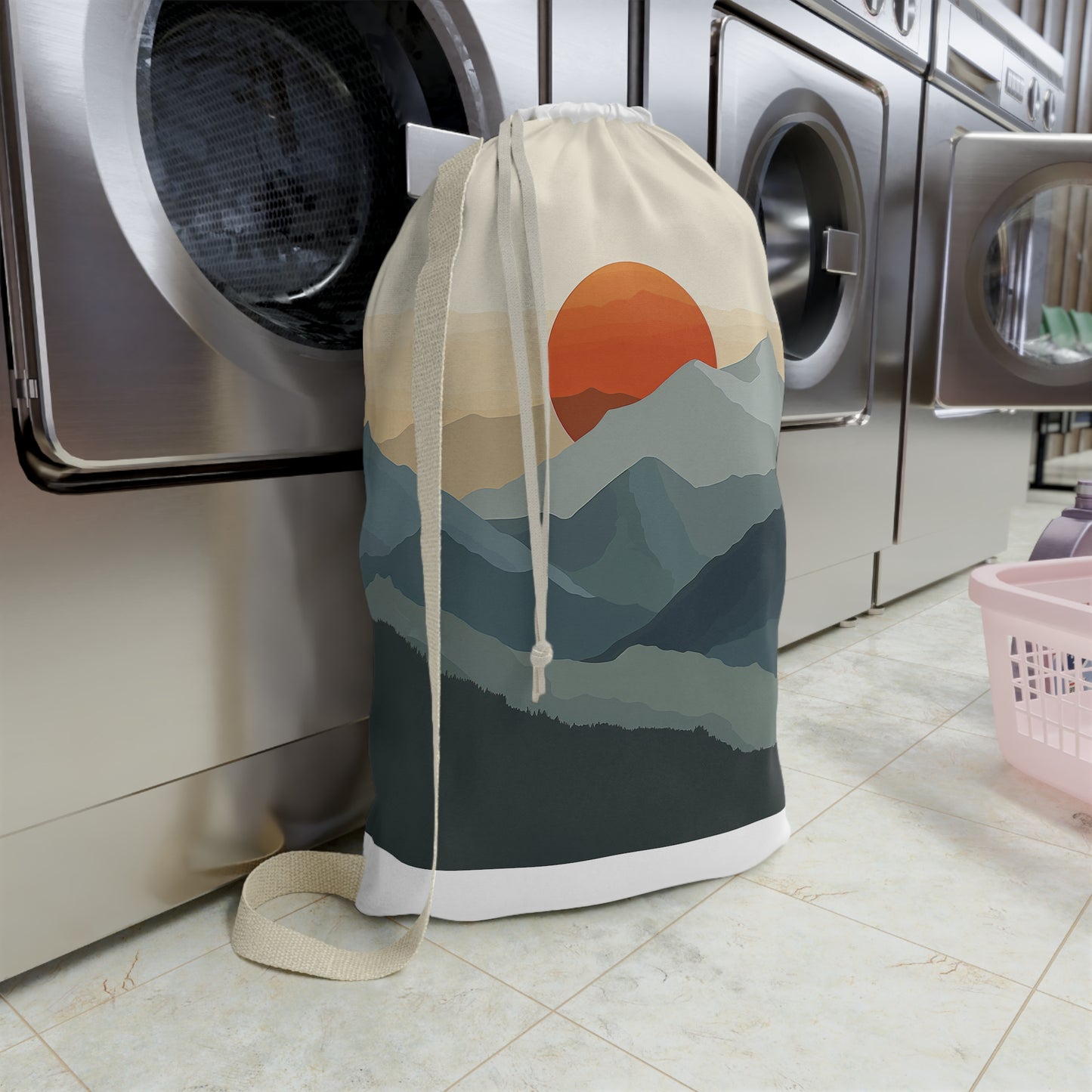 Sunrise Mountain Laundry Bag | Home Decor | Accessories, All Over Print, AOP, Bags, Laundry, Sublimation | Prints with Passion