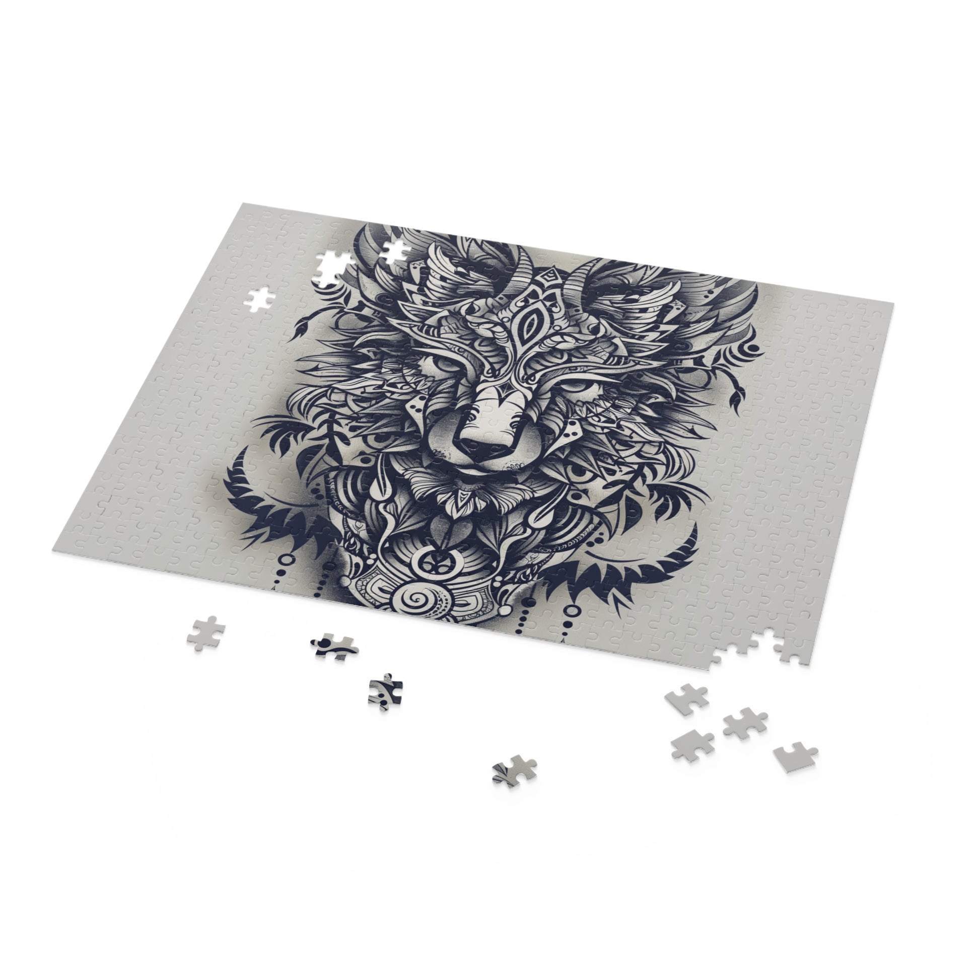 Colorful Tribal Animal Totem Jigsaw Puzzle for a mesmerizing assembly experience