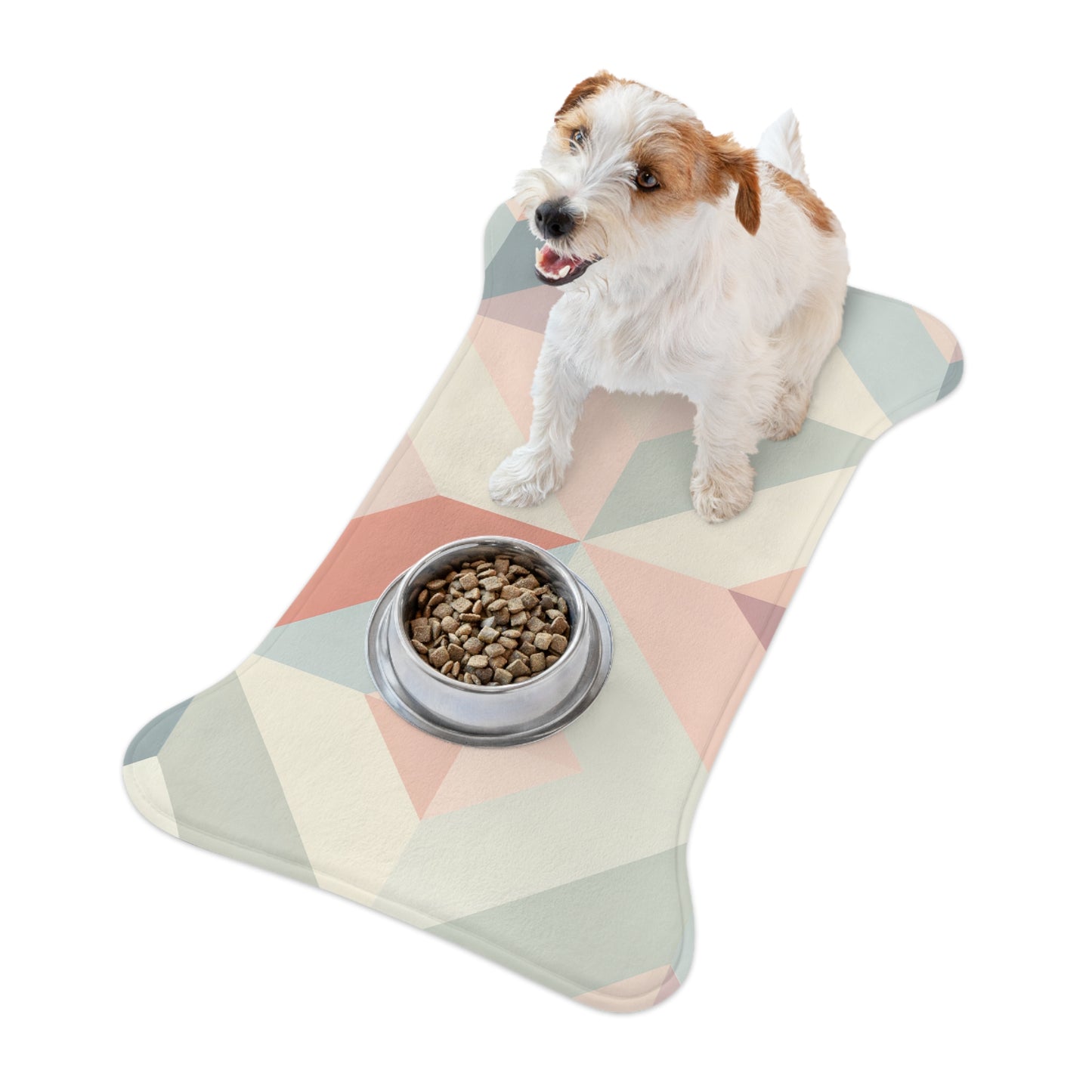 Chic Geometric Pet Feeding Mat