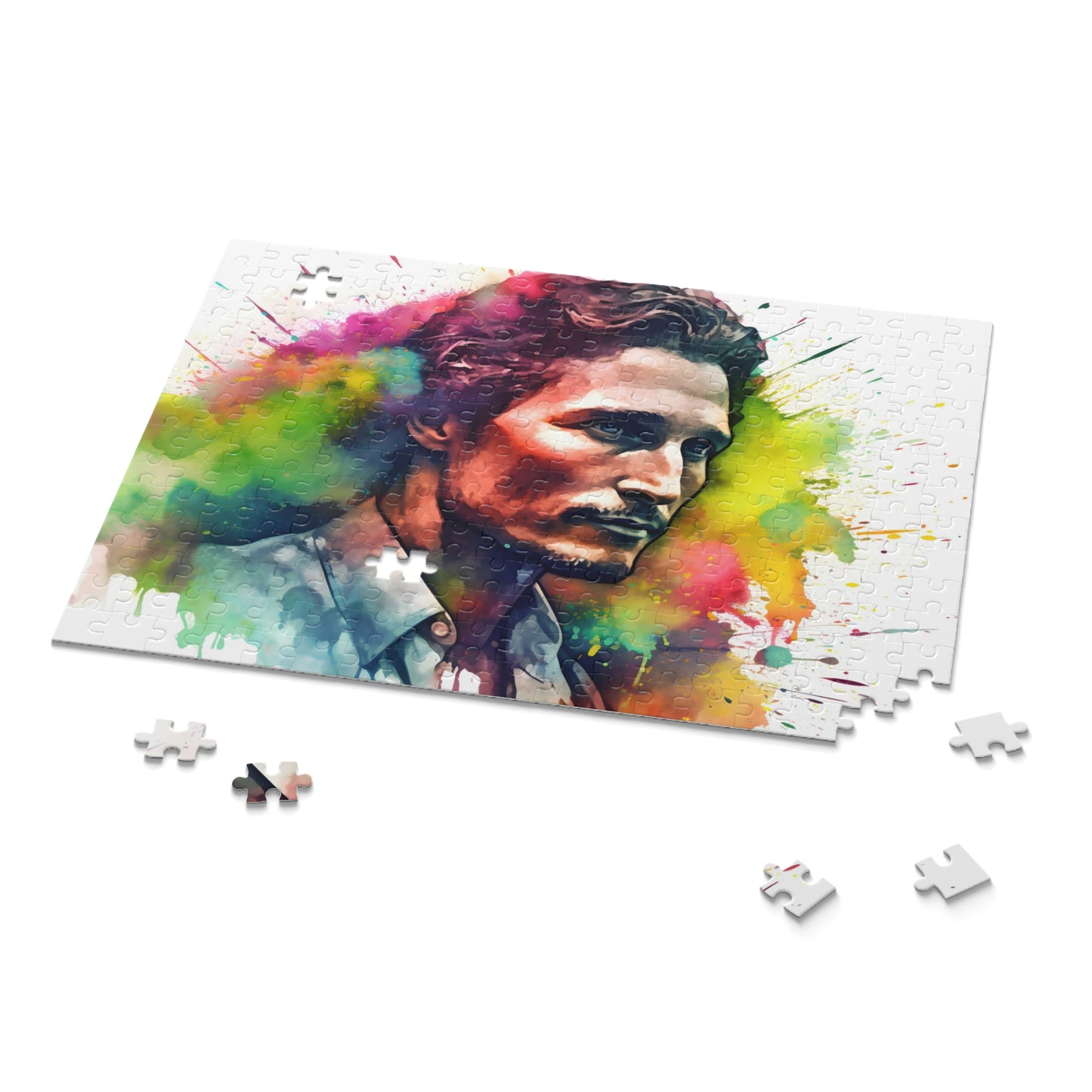 Neon McConaughey Watercolor Jigsaw Puzzle