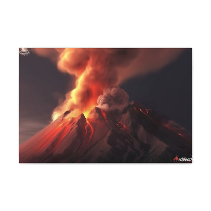 Fiery Mountain Scene Canvas: Nature Art Explosion | Canvas | Art & Wall Decor, Canvas, Fall Picks, Hanging Hardware, Home & Living, Indoor, Top Spring Products, Valentine's Day promotion | Prints with Passion