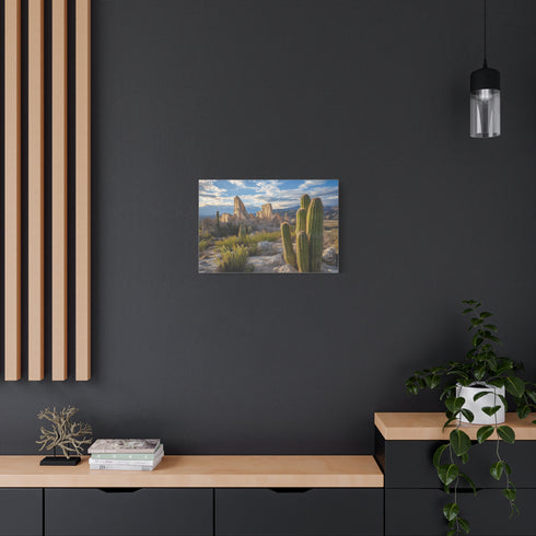 Cactus Shaped Like Ancient Ruins (Edition II) — Canvas Wall Art — Product Detail View 5