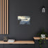 Sky Ship Tethered to Mountaintop Stretched Canvas Wall Art