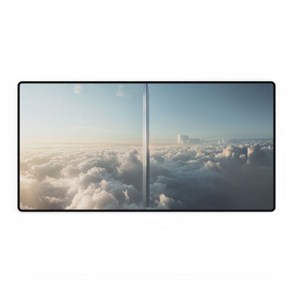 Skyscraper Shaped Like a Sword — XL & XXL Desk Mat — Full Top-Down Artwork View