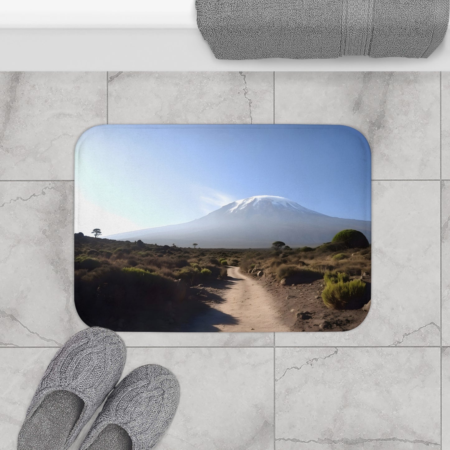 Kilimanjaro Sunrise Bath Mat | Bath Mats | Bath, Bathroom, Home & Living, Indoor, Sublimation | Prints with Passion