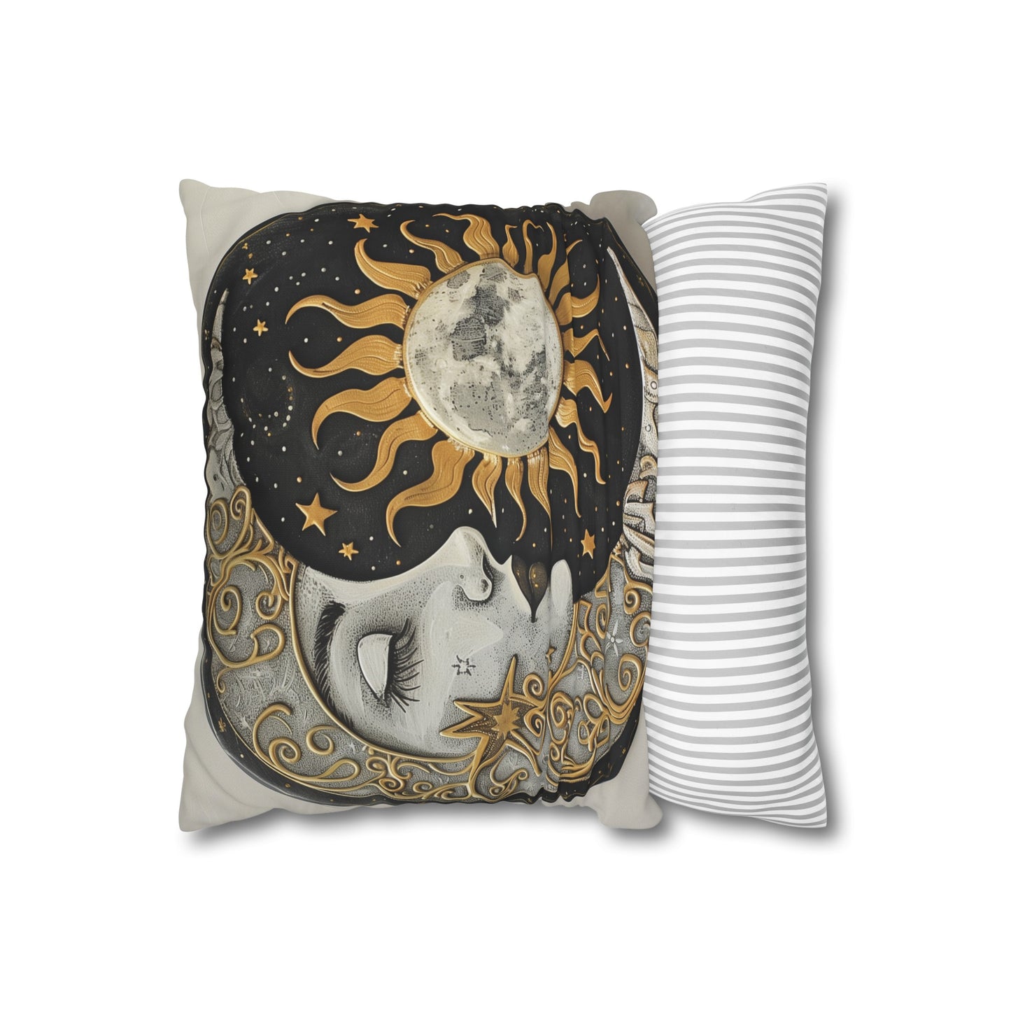 "Enchanting Celestial Mandala Pillowcase - High-quality, stylish, and perfect for all seasons. Makes a great gift! Embrace cosmic energy in style."