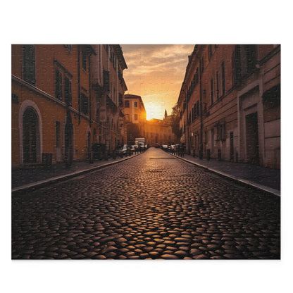 Rome Streets Sunset Jigsaw Puzzle