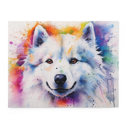 Adorable Samoyed Puzzle Fun