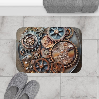 Cog & Gear Bath Mat