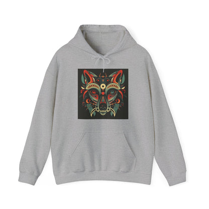 Wild Spirit's Embrace: Where Your Animal Soul Flourishes in this Tribal Hoodie