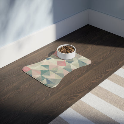 Chic Geometric Pet Feeding Mat