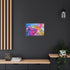 Abstract Fluid Shapes in Vivid Colors Stretched Canvas Wall Art