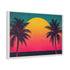 80s Retro Miami Neon Sunset — Canvas Wall Art — Product Detail View 6