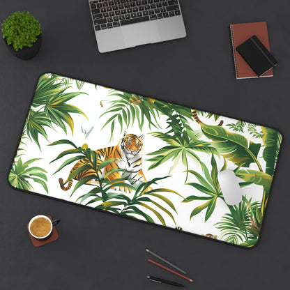 Safari Tiger Desk Mat | Desk Mat | Accessories, Back-to-School, Desk, Fall Bestsellers, Home & Living, Mouse pad, Mouse Pads, Mousepad, Seasonal Picks, Stationery, TikTok | Prints with Passion