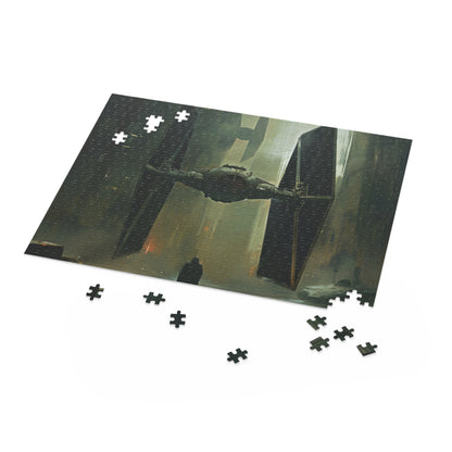 Star Wars Tie Fighter jigsaw puzzle for fans, challenging and detailed fun.