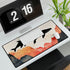Sky Whales Swimming Through Mountains (Edition II) — XL & XXL Desk Mat — 3mm Non-Slip Natural Rubber Base Detail