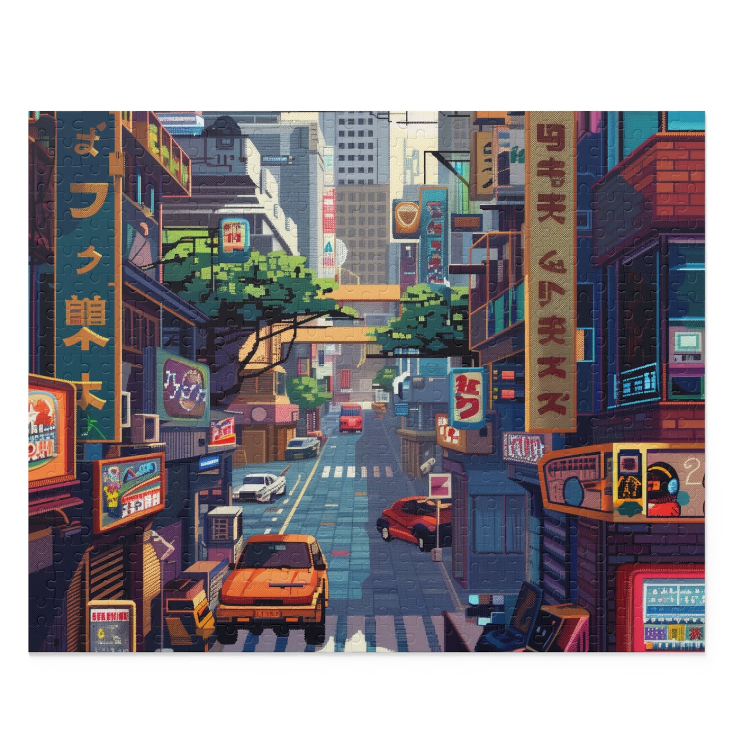 Pixelated 80s Game Jigsaw Puzzle - Iconic arcade characters & scenes for nostalgic fun