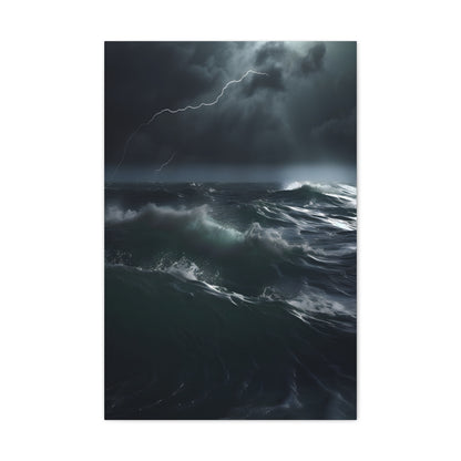 Fury of the Sea: A Stormy Ocean Canvas | Canvas | Art & Wall Decor, Canvas, Fall Picks, Hanging Hardware, Home & Living, Indoor, Top Spring Products, Valentine's Day promotion | Prints with Passion