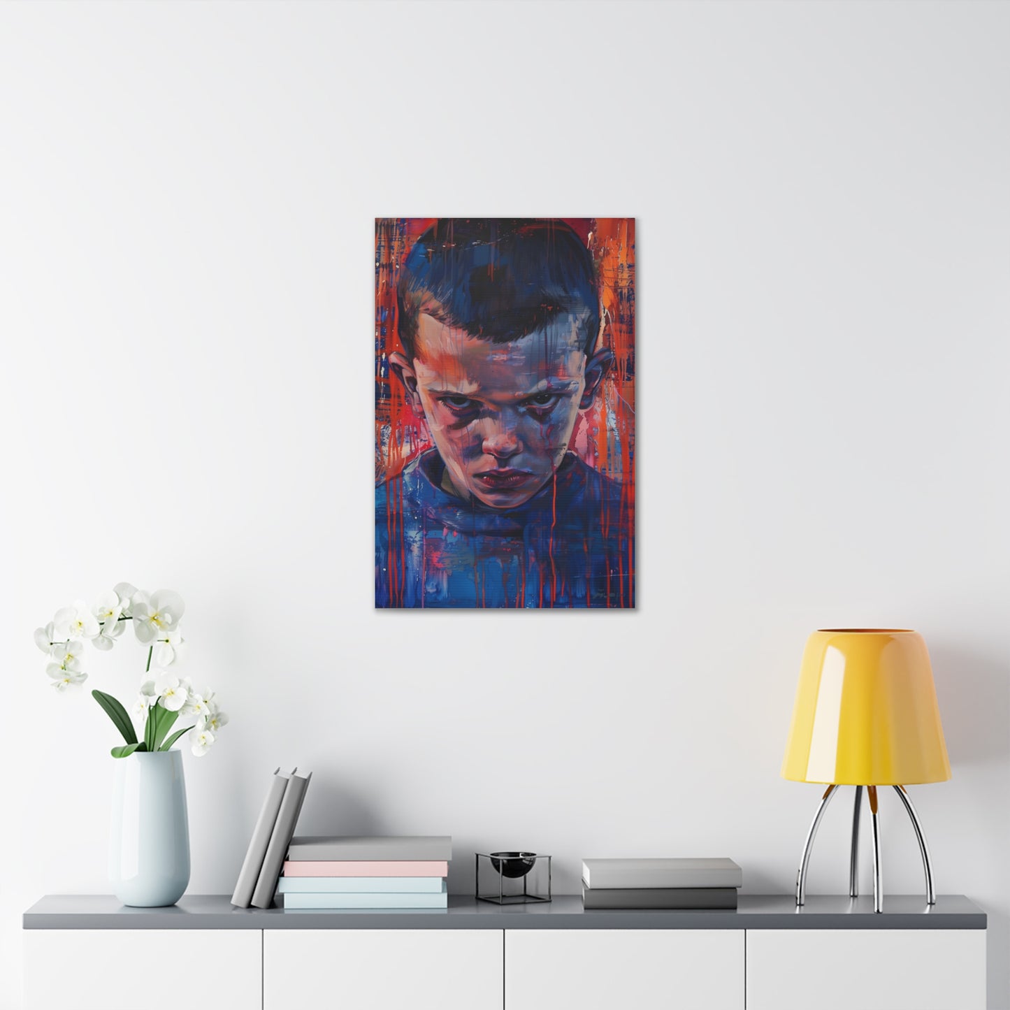 Stranger Things Artwork Eleven Canvas: Telekinetic Wonder Vans | Canvas | Art & Wall Decor, Canvas, Fall Picks, Hanging Hardware, Home & Living, Indoor, Top Spring Products, Valentine's Day promotion | Prints with Passion