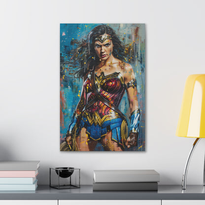 Wonder Woman Canvas Print : Amazonian Power and Grace