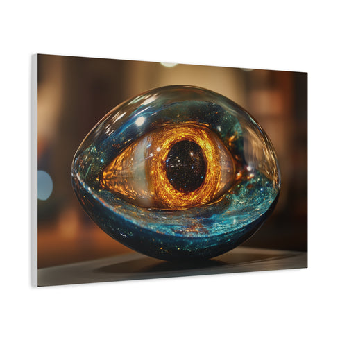 Glass Eye Watching Galactic Core — Canvas Wall Art — Product Detail View 6