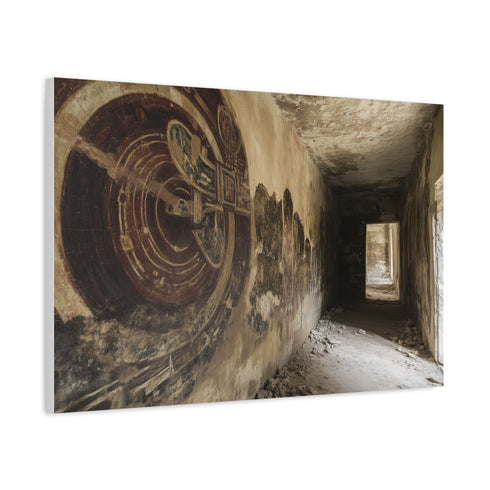 Ancient Astronaut Mural Uncovered in Ruins (Edition II) — Canvas Wall Art — Product Detail View 6