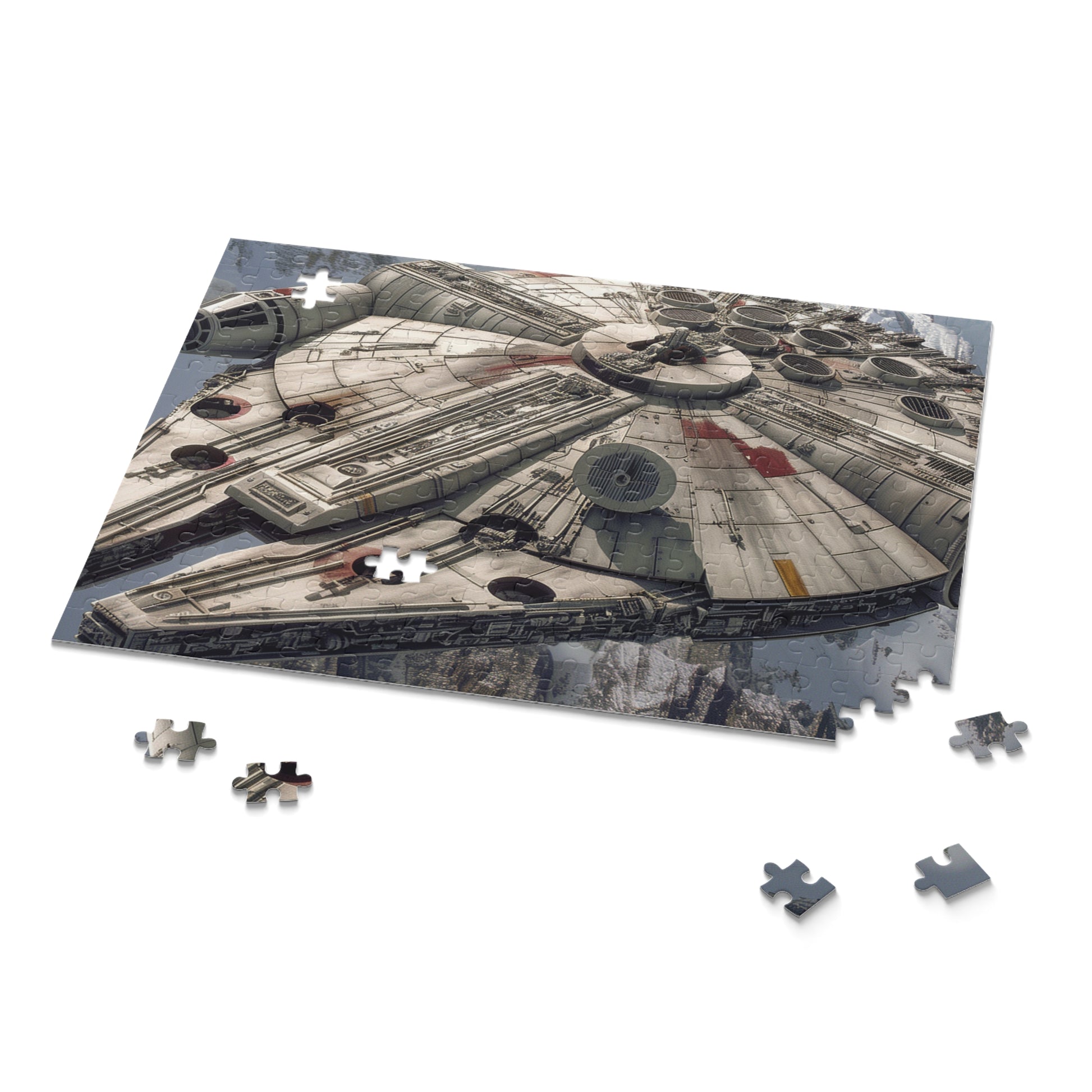 Star Wars Millennium Falcon jigsaw puzzle - engaging space adventure for fans, 1000 pieces.