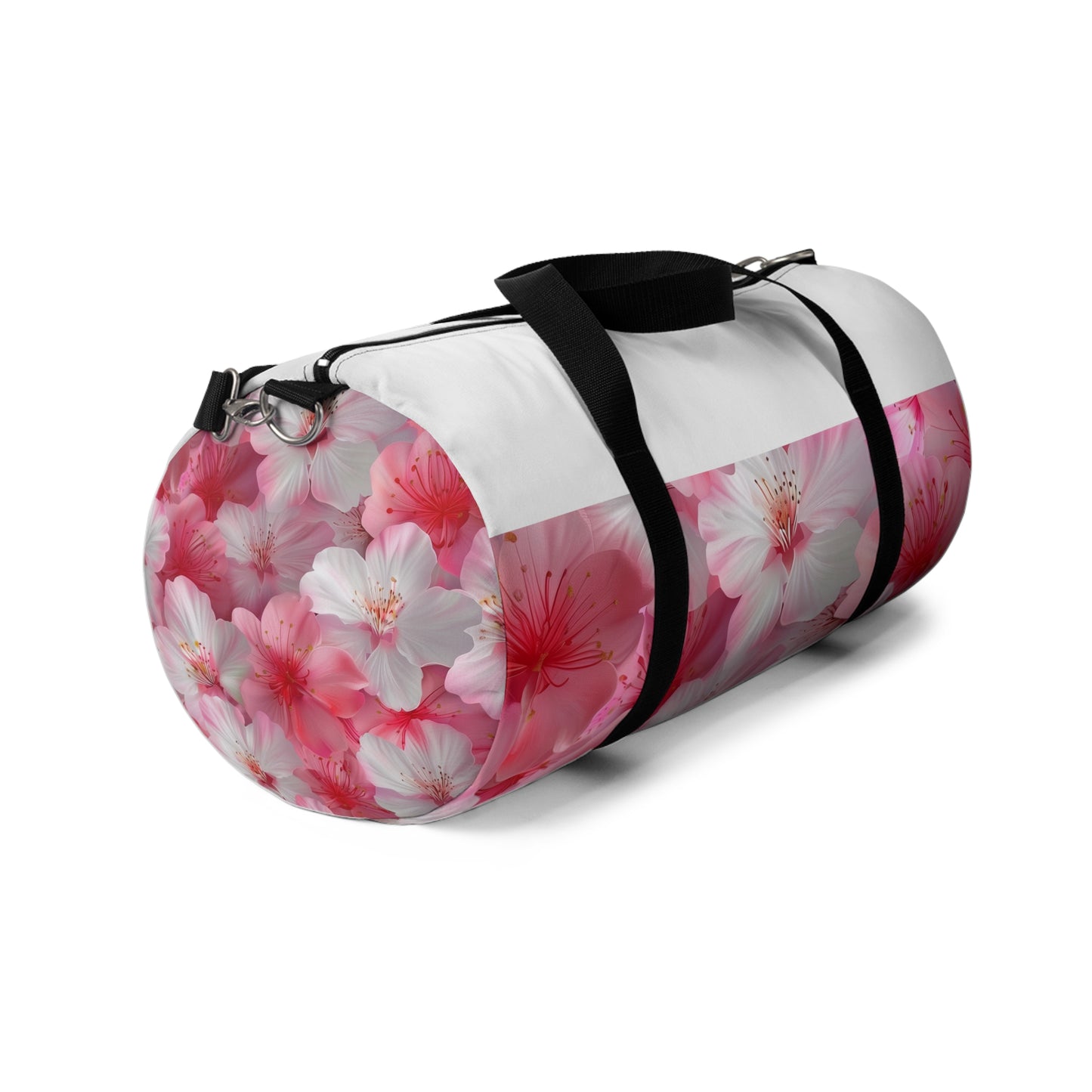 Pink Cherry Blossom Duffel Bag | Duffle Bags | Accessories, All Over Print, AOP, Assembled in the USA, Assembled in USA, Bags, Duffle, Made in the USA, Made in USA | Prints with Passion