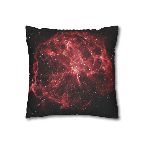 Exploding Supernova in Deep Space (Edition II) — 40×40 Cushion Cover — Double-Sided Back & Concealed Zip Detail