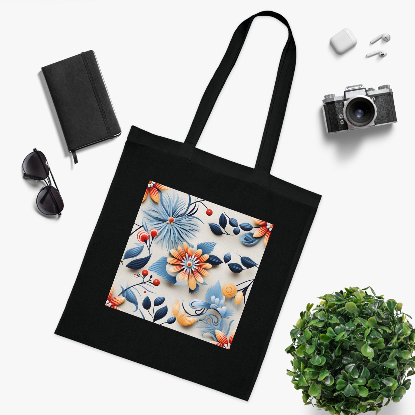 Vintage Bloom Tote Bag