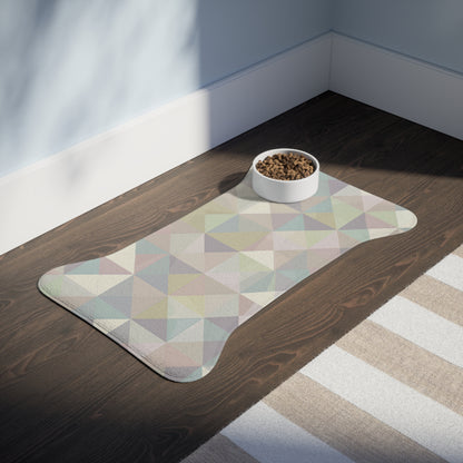 Chic Geometric Pet Feeding Mat