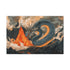 Mirror Dragon Curled Around Volcano — Canvas Wall Art — Front Gallery-Wrapped Canvas View