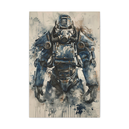 Fallout: Power Armor in Watercolor Canvas | Canvas | Art & Wall Decor, Canvas, Fall Picks, Hanging Hardware, Home & Living, Indoor, Top Spring Products, Valentine's Day promotion | Prints with Passion