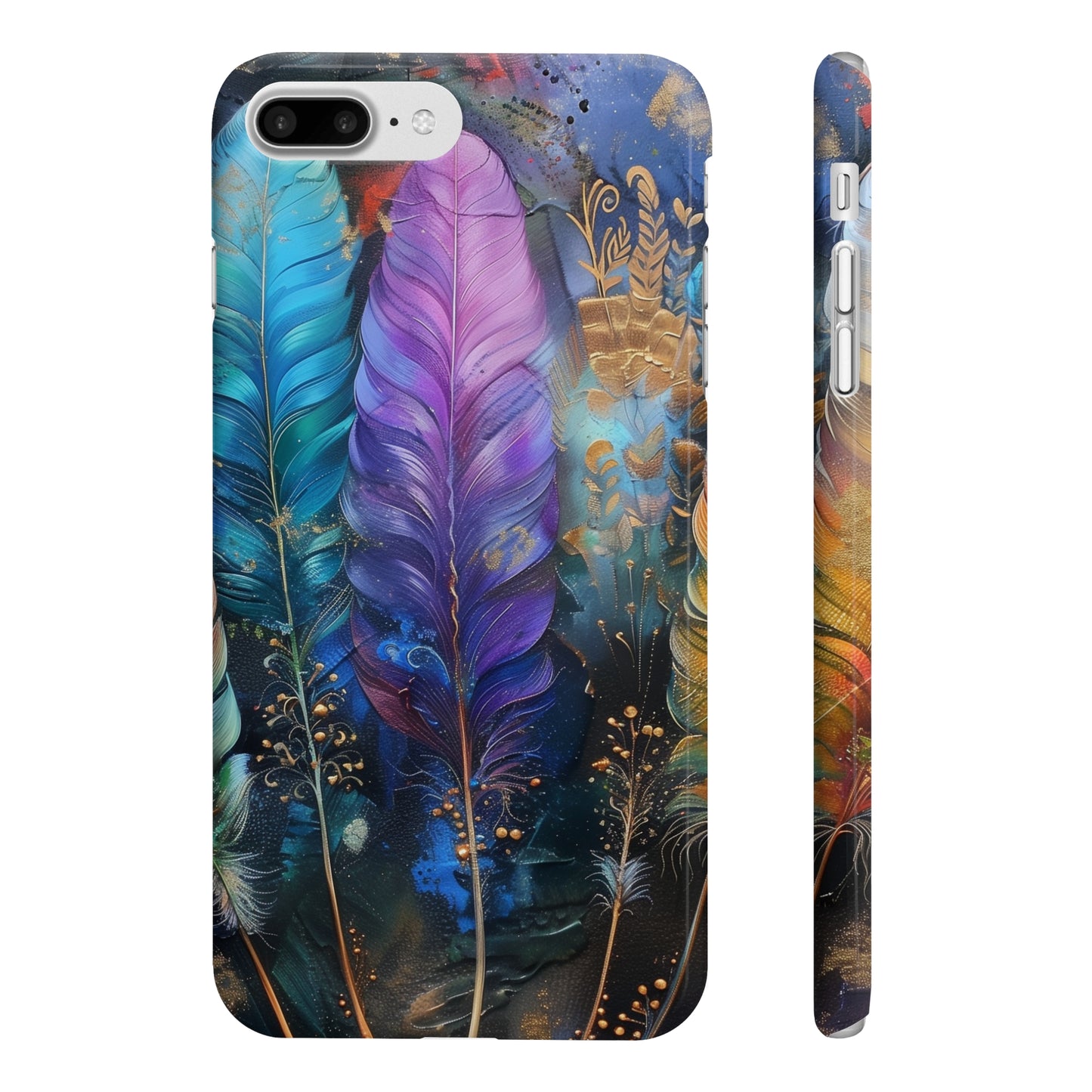 Boho Dreams: Feather Art Phone Case