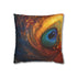 Vortex of Feathers and Starlight (Edition II) — 40×40 Cushion Cover — Front 40×40 cm Square Cushion View