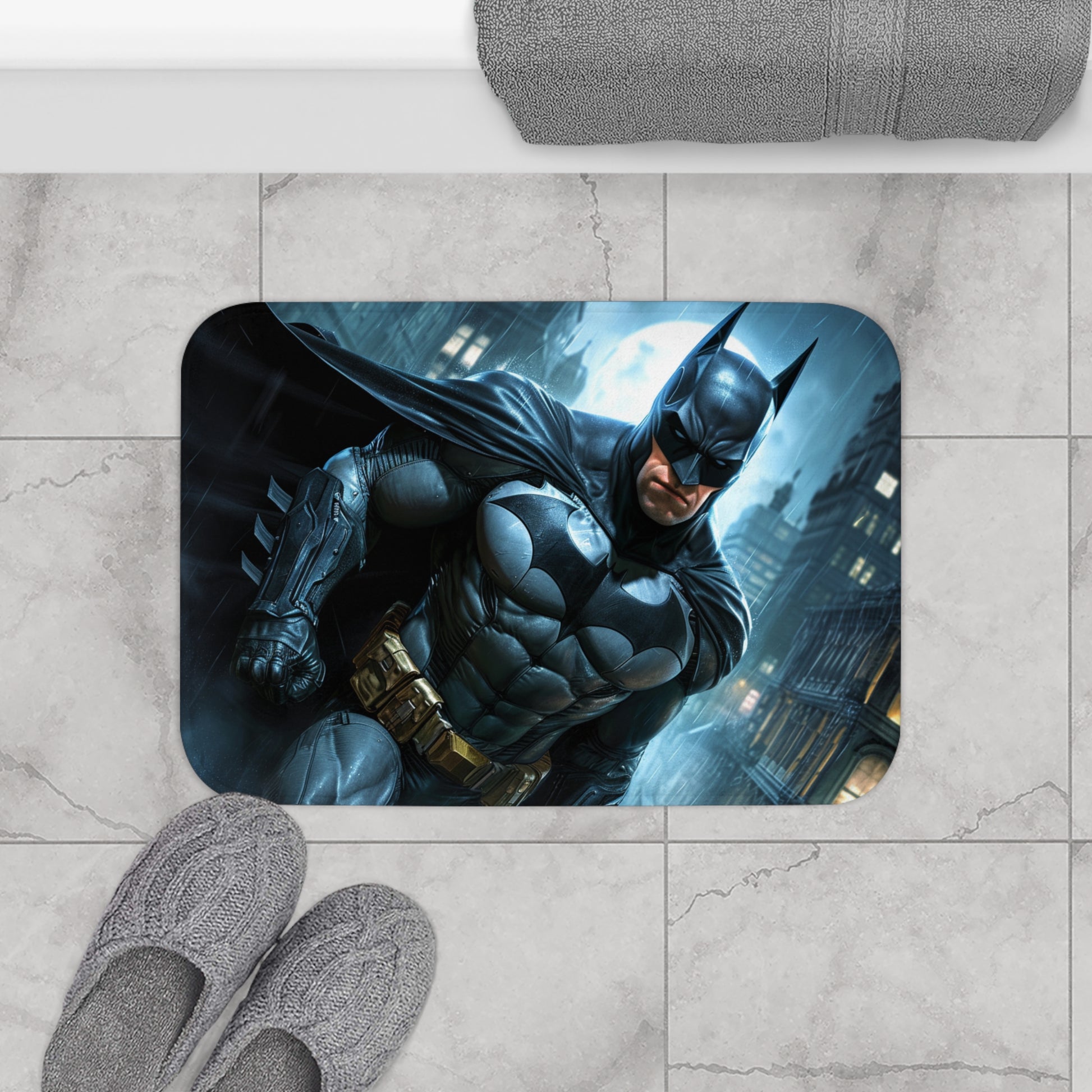 Gotham Nights Bath Mat | Bath Mats | Bath, Bathroom, Home & Living, Indoor, Sublimation | Prints with Passion