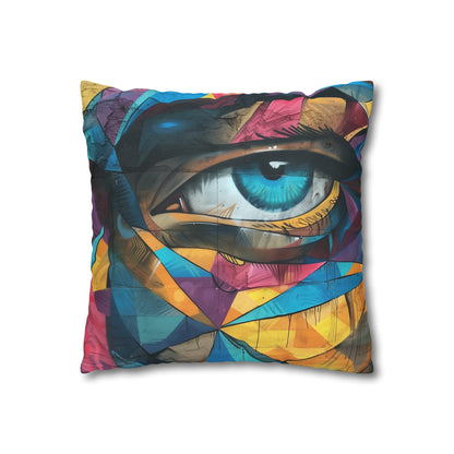 "Concrete Jungle Pillowcase - Urban graffiti design for edgy style. High-quality material, comfortable & stylish. Perfect for all seasons. Great gift idea. Shop now!"