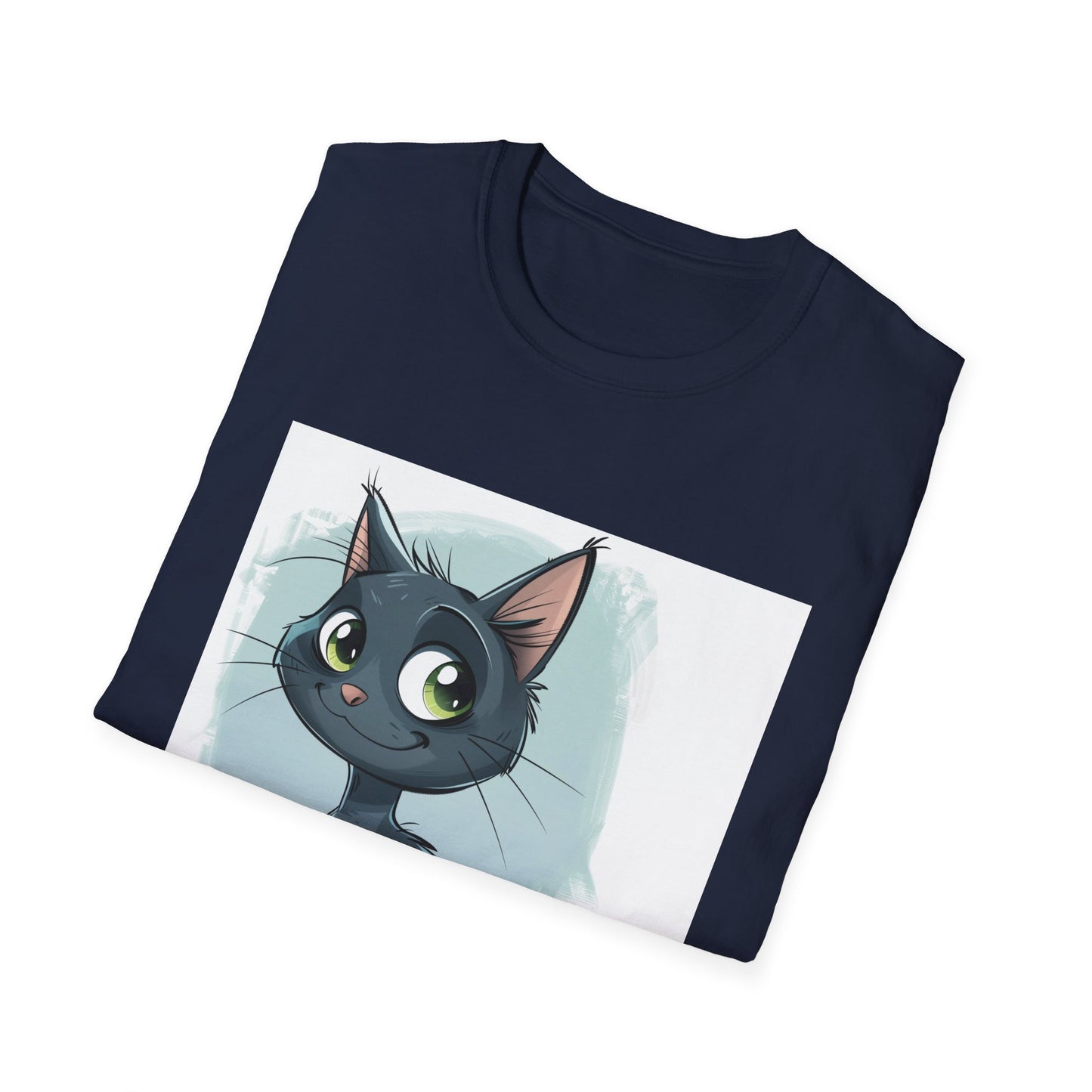 Meowgical Moments: Adorable Cartoon Cat T-Shirt