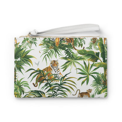 Tiger Jungle Safari Clutch | Clutch Bags | Accessories, All Over Print, AOP, Assembled in the USA, Assembled in USA, Bags, Made in the USA, Made in USA, Vegan | Prints with Passion