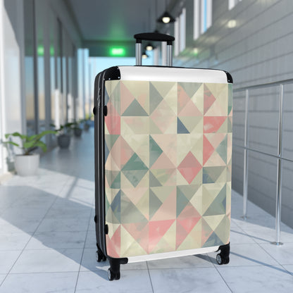 Precisely Pastel Geometrics Suitcase