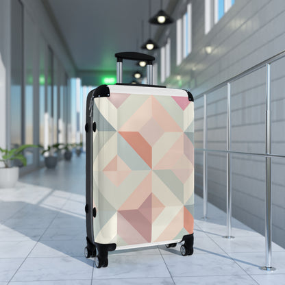 Pastel Geometric Adventure Suitcase