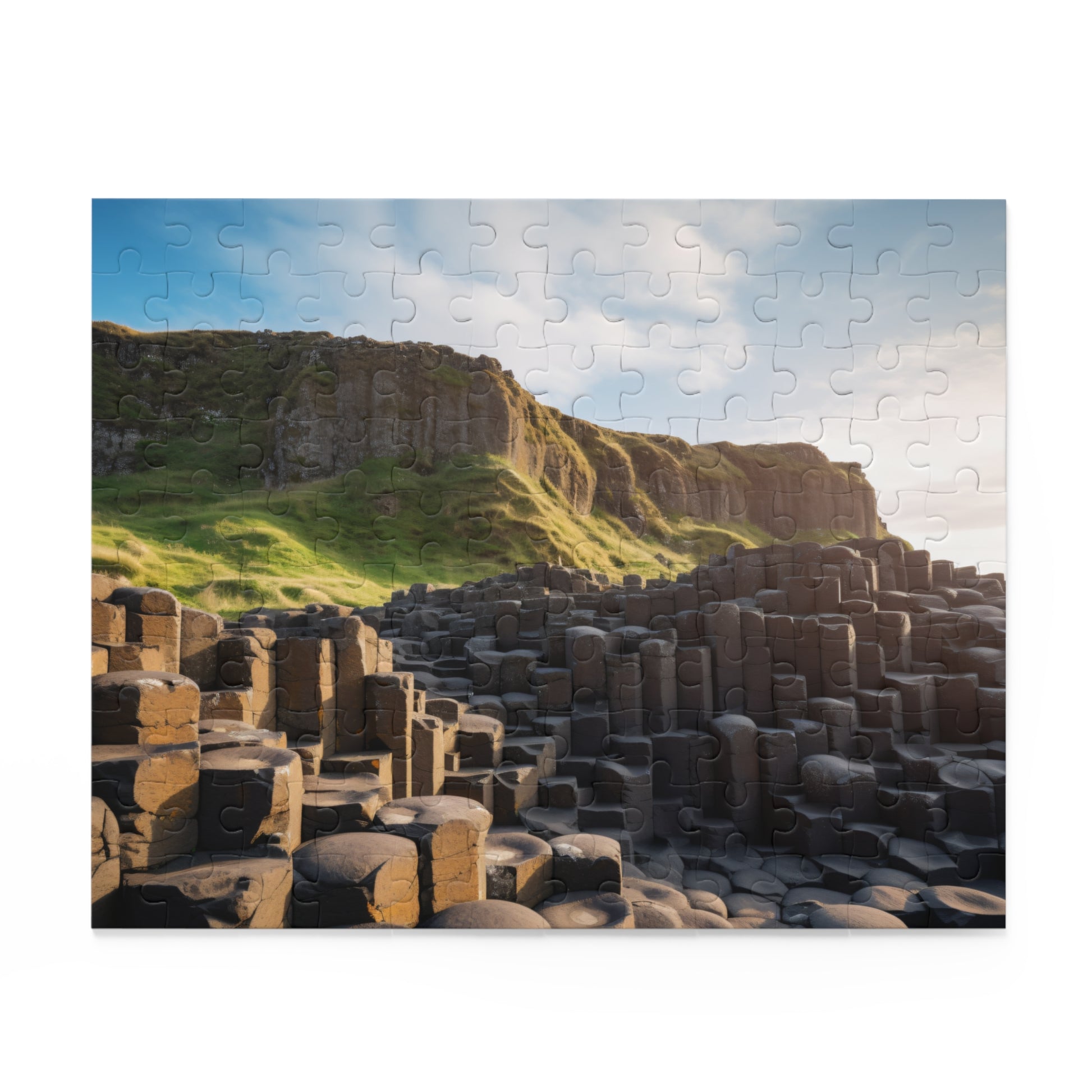 "Giants Causeway Puzzle Challenge - Northern Ireland jigsaw, interlocking pieces"